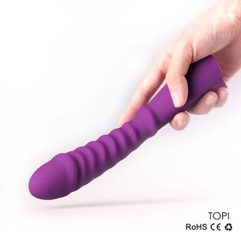 Bezpečnosť Silikónové Tlačením Dilda G-bod Vibrátory 7 Frekvencia sexuálnu hračku Pre Ženy Masáž Vibračná Čarovná Palička Stimulátor Klitorisu