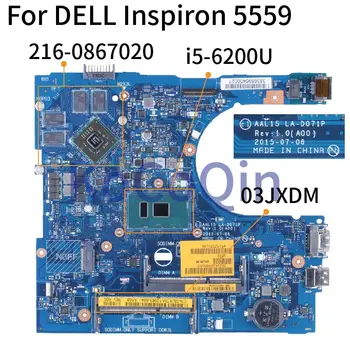 Pre DELL Inspiron 5559 i5-6200U Notebook Doske LA-D071P 03JXDM SR2EY 216-0867020 DDR3 Notebook Doska