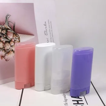 20pcs 15 g plastové Dezodorant rúry rúž trubice ružové a fialové prázdne balzam na pery kontajner