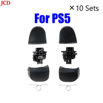 JCD 10 Sád Pre PS5 Radič R2, L2, L1 R1 Spúšť Pružiny Pre PS5 Gamepad Opravy Príslušenstvo