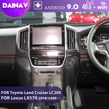2 Din Stereo Prijímač Multimediálne DVD prehrávač Toyota Land Cruiser LC200 pre Lexus LX570 2016-2020 Car Audio Rádio prijímač GPS