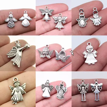 Šperky Nálezy Súčasti Anjel Zobrazili Kľúčové Tlačidlá Pre Náramky Prívesok Charm