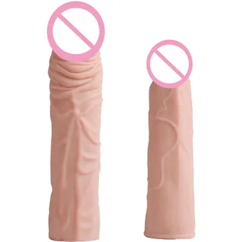 Opätovné Použitie Kondómu Penis Extender Pre Mužov Kondómy Dospelých Penis Rukáv Rozšírenie Krúžky Na Penis