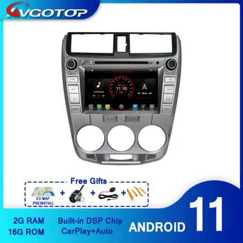 AVGOTOP Android 11 WINCE Bluetooth GPS autorádia DVD Prehrávač pre HONDA CITY 1.5 T 2008 2012 2G 16 G MP3, MP4 Wifi Vozidla Multimediálne