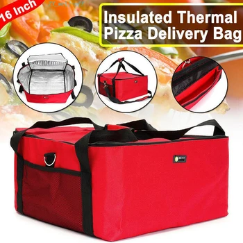 Červená Izolované Pizza Dodania Taška na Uskladnenie Potravín Izba Môže mať 16-palcové Pizza
