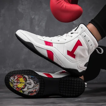 Profesionálne Boxerské Topánky pánske Luxusné Zápas Športové Topánky pre Mládež Vonkajšie Svetlo Box Športová Obuv Proti Sklzu Zápas Topánky