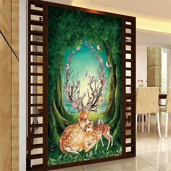 Maľovanie Diamond Elk Jeleň Výšivky 5D DIY Plné Kolo Zvierat Krajiny Kamienkami Diamond Cross Stitch Európskej Domova
