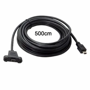 Cablecc 0,5 m 3m 5m Svetlo Adaptér Kábel Mini USB B 5pin Samec Samica Predlžovací Kábel Kábel Adaptéra