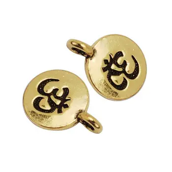 16*11.5 mm Eco-friendly Charms Zlata veľa Pozlátený Prívesok Pre Šperky DIY, 20pcs Pozlátené Zliatiny Jogy Symbol Kúzla