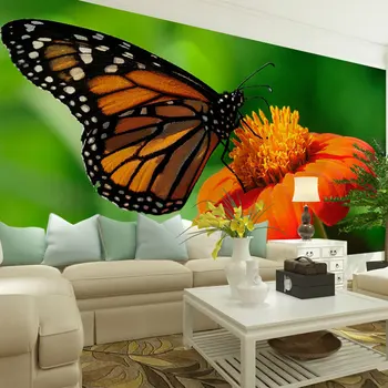beibehang kvet, motýľ, obtisky abstraktných de parede 3d tapety na steny 3 d butterfly design pattern foto murales obtlačky papier