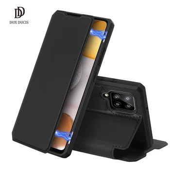 Pre Samsung Galaxy A42 5G Prípade Flip Cover 360° Reálne Plnú Ochranu Pokožky X Series Luxusné Kožené Peňaženky Prípade Magnetickým Uzáverom