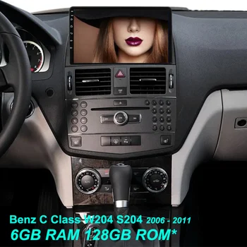 S Canbus Carplay Auto Multimediálne Video Prehrávač Pre Benz, C-Trieda W204 S204 2006 - 2011 Android Rádio Stereo GPS
