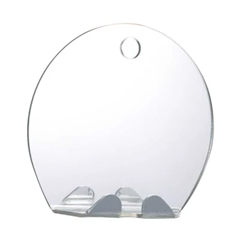 Nerozbitný Akryl Anti Fog Zrkadlo Kúpeľňa so Sprchou Holenie Fogless Zrkadlo Umyváreň Cestovné Príslušenstvo s 2ks Stenu Sacie