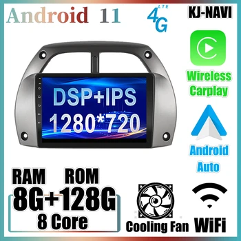 Tocuh Displej IPS WIFI Android 11 Pre Toyota RAV4 Rav 4 2001 2002 2003 - 2006 autorádia GPS Navigácie, Multimédiá, Video Prehrávač