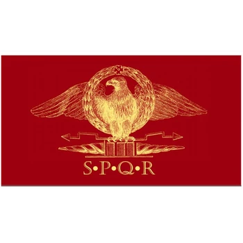2x3ft/3x5ft/4x6ft Rímskej Ríše Senátu Ľudí Ríma Eagle SPQR Vlajka F3