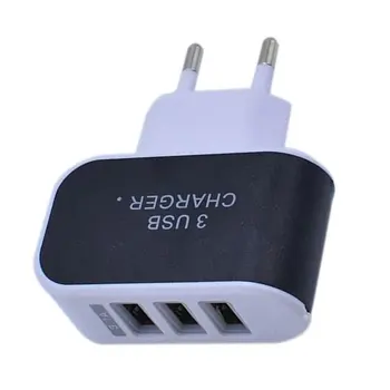 3 USB, Napájací Port Nabíjačku Domáce Cestovné Nabíjací Adaptér Smart Plnenie Hlavu Vysokou účinnosťou Triple Port USB Nabíjačky