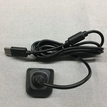 FZQWEG USB Herný ovládač Nabíjací Kábel, Čierny Bezdrôtový ovládač USB Tlačítkový Ovládač Napájanie Nabíjací Kábel pre Xbox 360