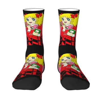 Novinka Vytlačené Candy Candy Ponožky pre Ženy, Mužov Tvárny Leto Jeseň Zima Anime, Japonsko Posádky Ponožky