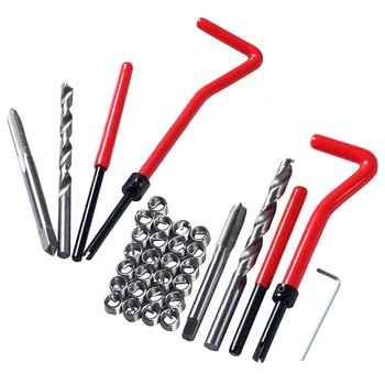 30PCS Niť Repair Tool Kit M5/M6/M8 pre Obnoviť Poškodené Závity Kľúč maticový Kľúč Twist vrtáka Auta