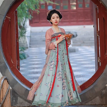 Retro Víla Ženy Čínsky Hanfu Šaty Dávnych Historických Kvetinový Fáze Tanečných Kostýmov, Festival Strany Tradičné Tang Oblečenie