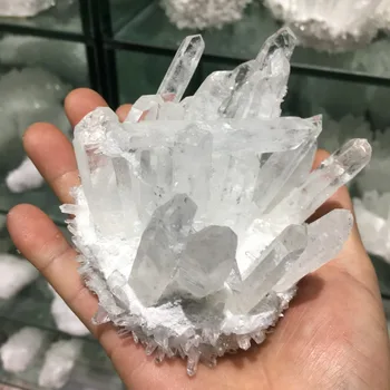 380g prírodný krištáľ minerálne ghost crystal klastra energy healing