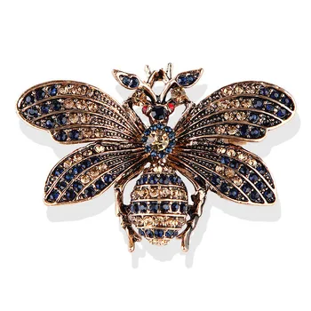 Hmyzu série brošňa módne bee atmosféru retro drahokamu-studded motýľ motýľ mužov a žien corsage príslušenstvo