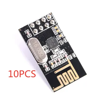 10pcs Multi-point Riadenie Komunikácie Microcontroller NRF24L01 s 2.4 GHz Anténa Bezdrôtového Vysielača Modul pre Arduino