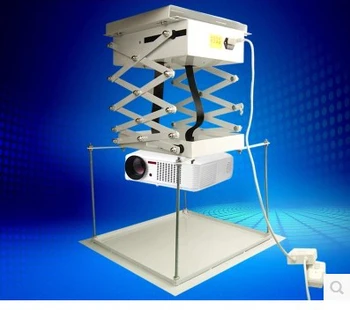 1M Projektor stenu/strop mount/výťah Ultra-tenké rozchod projektor záves motora elektrický výťah nožnice s diaľkovým