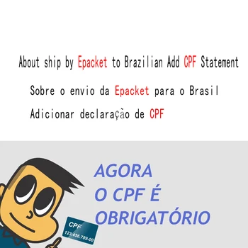 KEYYOU O loď Epacket na Brazílsky Pridať CPF Vyhlásenie