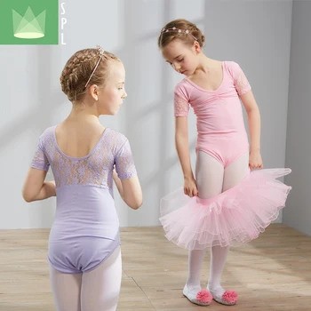 2ks Deti Balet Tanec Vyhovovali Dieťa Balet Jumpsuit a Sukne Deti Tanec Praxi Kostým Dievčatá Tanečné Oblečenie B-4646