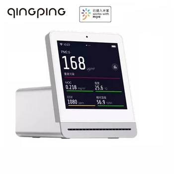 Qingping Vzduchu Detektor Retina Dotykový IPS Displej Mobilného Dotykové Prevádzky Mijia APP Pm2.5. Ovzdušie Monitor pre Vnútorné Vonkajšie