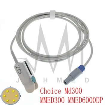 Kompatibilné s spo2 Senzor Výber Md300 MMED300 MMED6000DP Pacienta Monitor,Prst/Uchu Oxymetrie Kábel Opakovane použiteľné Príslušenstvo