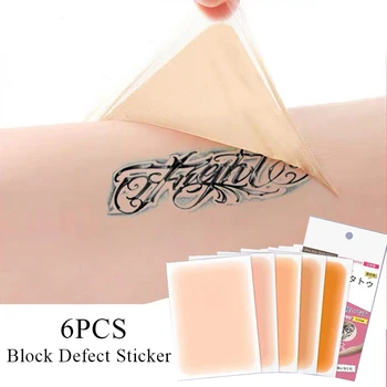 Nové 6PCS Tetovanie zakryť Farbu Pleti Jazva Korektor Nálepky Prenosné Chyba Birthmark Zamlčať Nepremokavé Krásy, Kozmetických Nástrojov