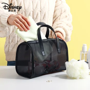 Disney Original Žien Kozmetická Taška Vysokej Kvality, Veľkú Kapacitu Oka Transparentné Prenosné Cestovná Kozmetická Taška Skladovanie Taška