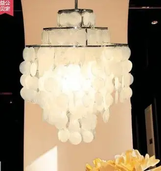 Moderné Módne Série Shell Prívesok Svetlo Pre Obývacia Izba D40cm Zavesenie Svetla svietidlo
