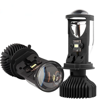 90W/Pár Žiarovka H4 LED Mini Projektor Objektív Automobles Žiarovka 20000LM prestavbu Hi/Lo Lúča Svetlometu 12V/24V RHD LHD