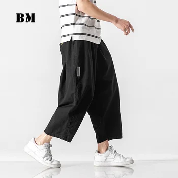 Japonský Streetwear Jar Leto Bežné Hárem Nohavice Muž Hip Hop Móda Širokú Nohu, Nohavice 2021 Harajuku Dna Mužov Oblečenie