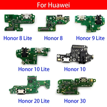 Nabíjanie pomocou pripojenia USB Port Rada Flex Kábel Konektor Diely Pre Huawei Honor 30 8 9 10 30-tych rokov 20 Lite