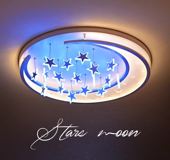 Tvorivé Osobnosti Romantický Hviezdy, Mesiac, LED Stropné svietidlo Chladný / Teplý / Diaľkové Svetlo Voliteľné pre Deti Miestnosti, Spálne, detský