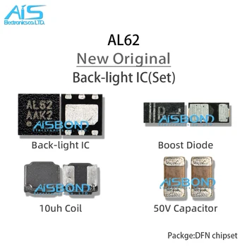 4in1 Nastaviť Nové AL62 AW9962DNR Pre Android Telefónu Svetlo Set Kit Podsvietenie IC 2.5x2mm Cievka Boost Dióda Indukčnosti 50 Kondenzátor