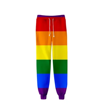 Jeseň Lesbičiek Gay Pride Dúhová Vlajka Potu Nohavice 3D Joggers nohavice Nohavice Muži/Ženy Oblečenie Hip Hop Pantalon Homme Sweatpants