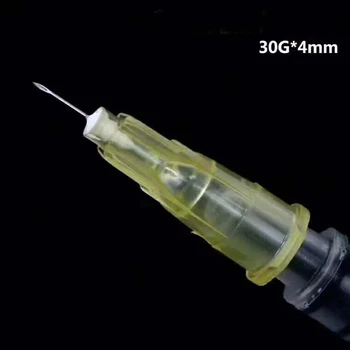 malé ihly 13mm 4 mm 25 mm jednorazové 30G lekárske micro-vstrekovania plastov kozmetické sterilné ihly chirurgický nástroj