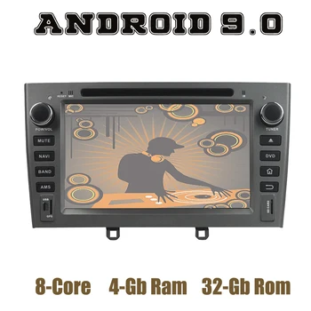 Android 9.0 Auto GPS, dvd Multimediálny Prehrávač pre PEUGEOT PG 308 408 rokov 2007-2013 s PX5 octa-core 4+32GB Auto Stereo Headunit