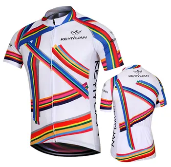 KEYIYUAN 2021 Nové pánske Cyklistické Tričko-Krátke rukávy Tričko Priedušnosť A Rýchle Schnutie Jar A v Lete Maillots De Cyclisme