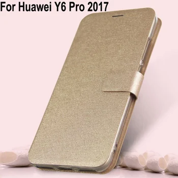 Prípadoch Pre Huawei Y6 Pro prípade PU kožené Sillcon prípade coque flip Magnetickým Uzáverom zadný Kryt Na Huawei Y6Pro Y 6 Pro shell