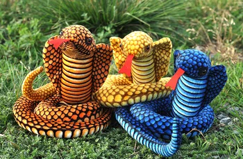 jeden kus nové kreatívne plyšové cobra hračka simulácia had bábika darček asi 25x25cm 2737