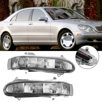 Topteng Pár Bočné Zrkadlo LED Zase Signálneho Svetla Pre Benz S W220 CL W215 1999-2003 Šedá Auto Príslušenstvo