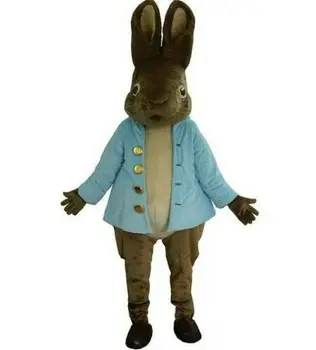 Ručné Veľkonočný Zajačik Maskot Kostým Cartoon Bunny Cosplay Kostým Vysokej Kvality Plyšový Zajačik Maskot Výkon Kostým