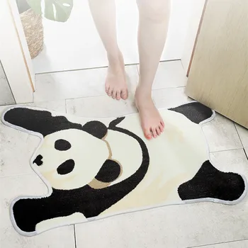 Cartoon Panda Tvarované Mikrovlákna Domov Vstupné Rohože Kúpeľňa Absorpčné Non-slip Dvere, Spálňa, Podlahy Koberec