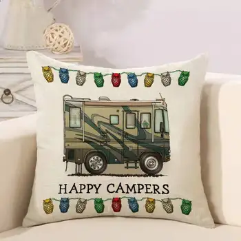 Caravan Vankúš Obliečka Na Vankúš Jednu Tlačovú Domova Pohodlie Gauč Dekorácie Obliečka Na Vankúš Ísť Camping Vankúš